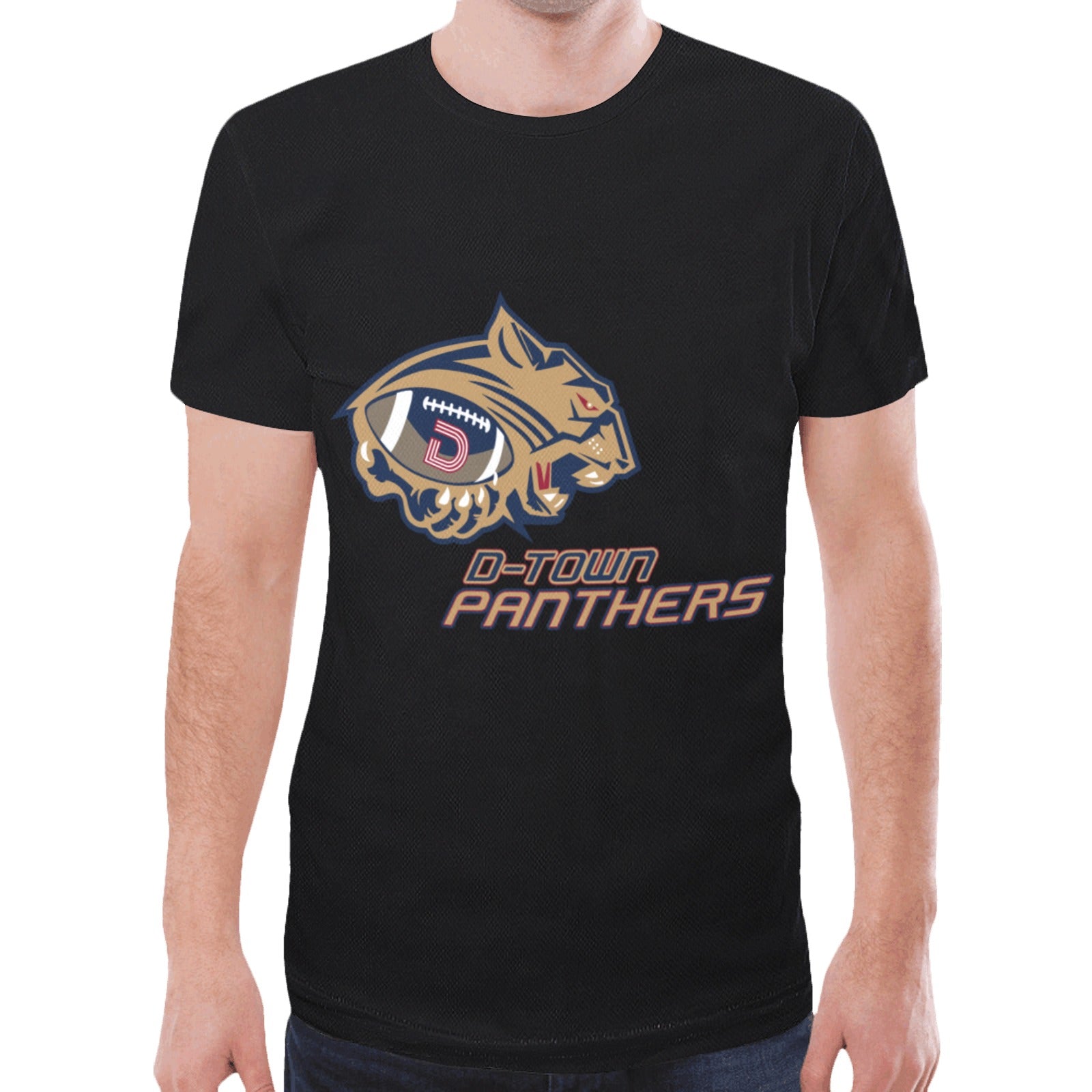 D_Town_Panthers_ T-Shirt New All Over Print T-shirt for Men (Model T45)